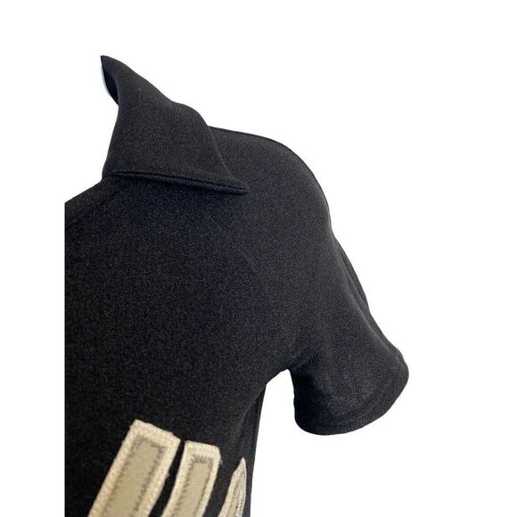 Authentic VERSUS "sparring yok" by gianni jersey dress Size Small Black 90s Y2K - Picture 2 of 12